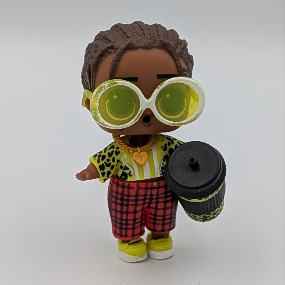 LOL Surprise $teezy Boys Series 3 Steezy Doll with Accessories Leopard Plaid